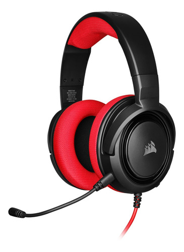 Auriculares Gamer Corsair Hs35 Stereo Rojo