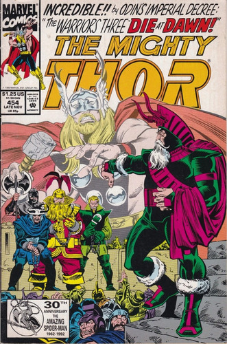 Cómic The Mighty Thor Volumen 1 N° 454 Noviembre 1992 Inglés