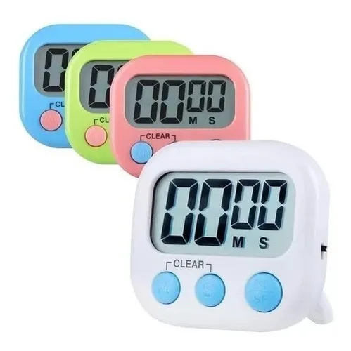 Timer Digital Cocina / Laboratorio Con Imán Y Sujetador