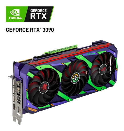 Tarjeta de video Nvidia Asus  ROG Strix GeForce RTX 30 Series RTX 3090 ROG-STRIX-RTX3090-O24G-EVA EVA Edition 24GB