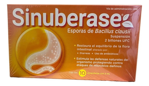 Pack Sinuberase Bacillus Claussi 20 Ampolletas 5ml