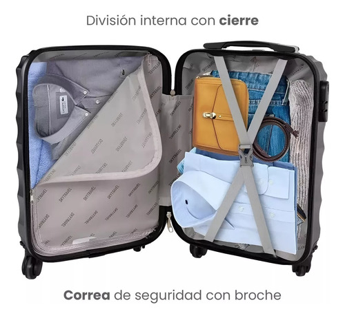Maleta De Viaje De 24puLG, Candado Y Ruedas 360* Cap.20 Kg