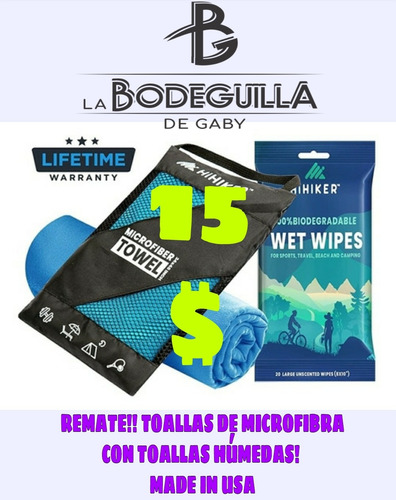 Toallas De Microfibra Para Gym Talla L.. En Guayana Remate