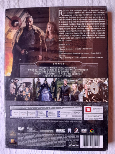 Dvd Vikings - 2a Temp. Lacrado - Produto Original