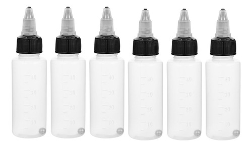 1 Juego De 6 Botellas Goteadoras Para Subembotellar Pintura,