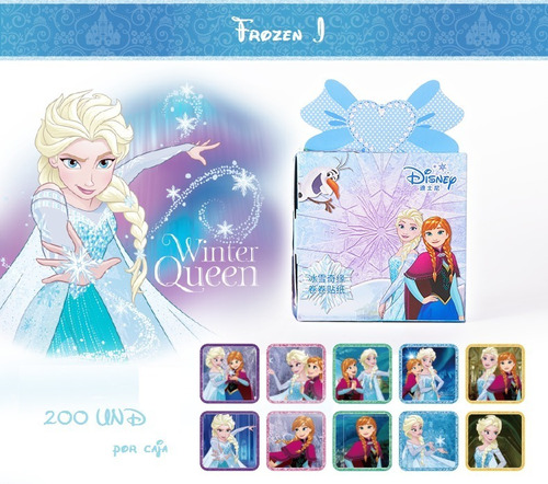 Imagen 3 de 10 de Calcomania Sticker Disney Frozen 1 Y 2