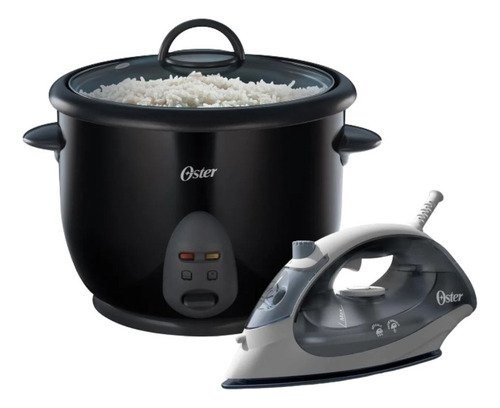 Combo Oster Olla Arrocera Ckstrc1700b + Plancha Gcstbs5001