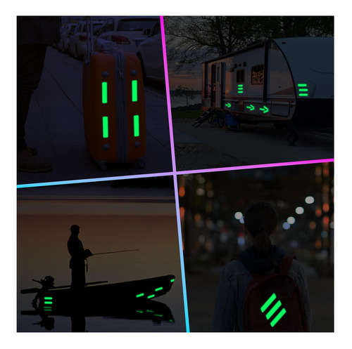 Pegatinas Reflectantes De Telar Para El Casco | 6pcs Prisma