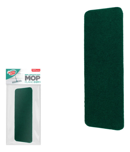 Refil Para Mop Plano 3 Em 1 Abrasivo Rmop0631 Flashlimp