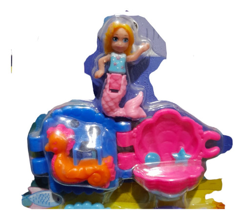 Muñeca Polly Pockey Pulsera Infantil Sirena 3cm