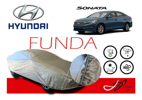 Cover Impermeable Broche Afelpada Eua Hyundai Sonata 2015-17