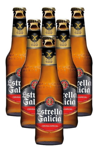 Cerveza Estrella De Galicia Sin Gluten 330 Ml X 6 Uni