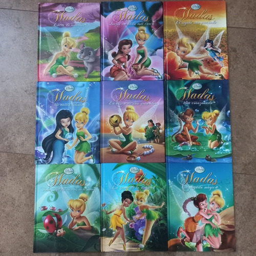 Libros Disney Hadas 9 Tomos Tapa Dura. $350 Cada Uno
