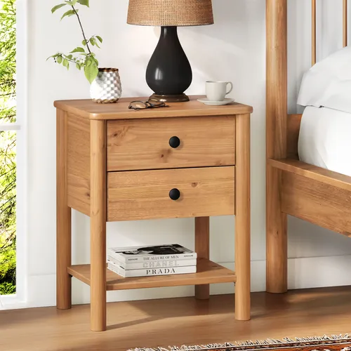 comprar Comoda Cabeceira Madeira 2 Gav Telescópicas Apoana Freijó