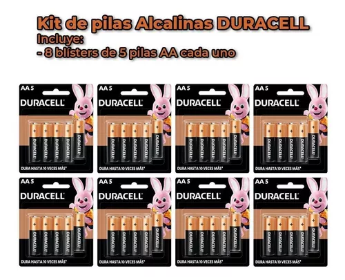 Paquete de 40 pilas alcalinas AA Steren Tienda en Lín