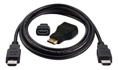 Kit De Adaptador Mini Hdmi A Hdmi Cpm Cable Hdmi 1.5 Metros