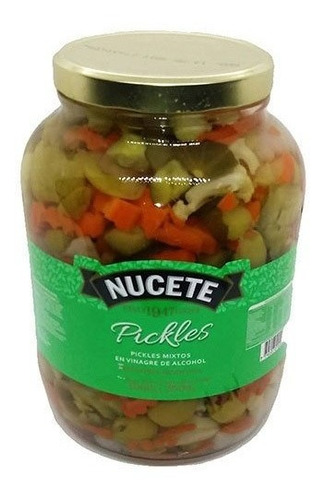 Pickles Mixtos En Vinagre  ( X 3 Kg Neto )  Nucete
