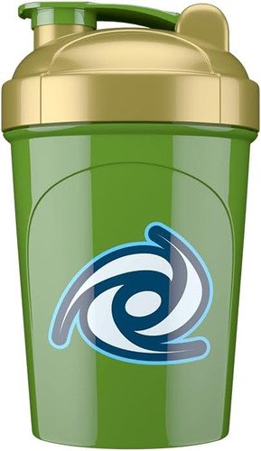 Botella Agitadora Verde Dorada, Mezclador De Bebidas Para An