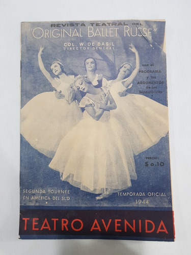 Imagen 3 de 10 de Antiguos Y Raros Programas De Teatro 1930 1940 Mag 58956