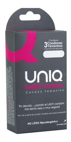 Condón Femenino Lady X 3und Marca - Unidad a $19900