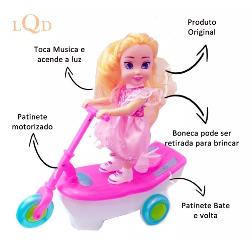 Boneca Sofia Patinete – Dançante com luz e musica 28 Centímetros