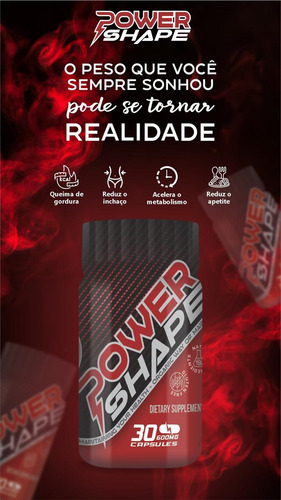 Power Shape Com 30 Cps Original Sem Sabor