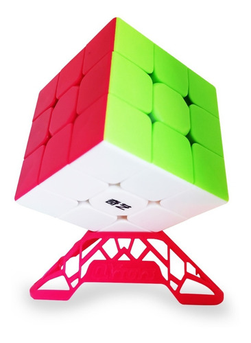 Cubo Rubik 3x3 Qiyi Warrior S + Base Dna Regalo Speedcube
