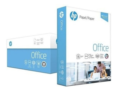 Caja Resma Papel Carta X 10 Extra Blanco Hp Office