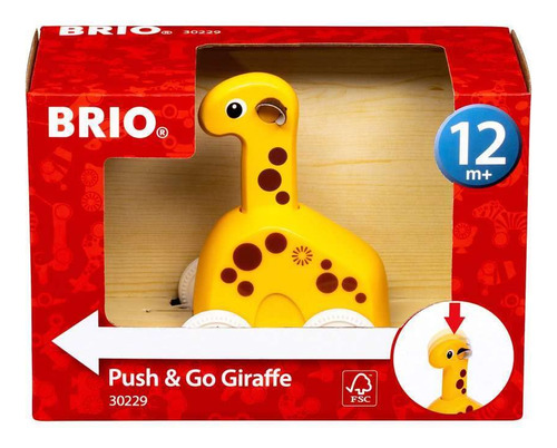 Brio 30229 Push & Go Giraffe | El Companero De Juego Perfect
