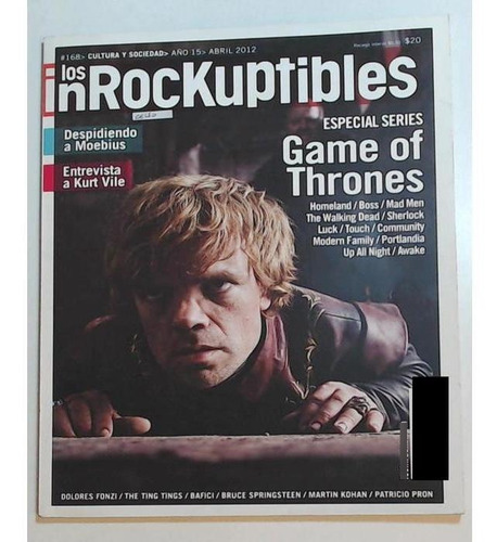 Revista Los Inrockuptibles 168 Año 15 Fecha Abril 2012