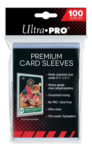 Sleeves Premium Para Cards Ultra Pro X 100 Unidades