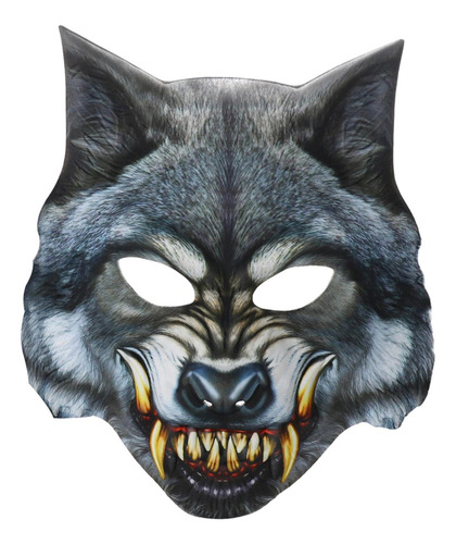 Máscara Animal, Máscara De Cabeça De Lobo Máscara