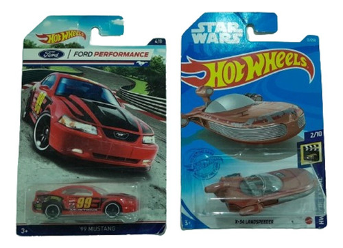 Hot Wheels Combo Ford Mustang 1999 Y X-34 Landspeeder