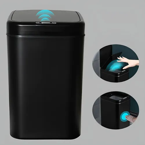 Lixeira Automática Recarregável Sensor De Proximidade 16 L