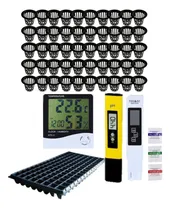 Comprar Kit 100 Canastillas Para Hidroponía Y Charola 128 Cavidades