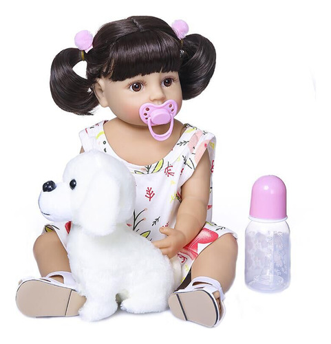 Muñeca Reborn, Linda Muñeca Blanca Con Vestido, Realista, Si