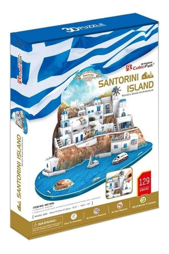 Santorini Island Puzzle 3d / Updown