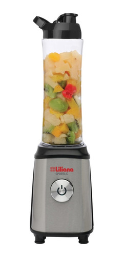 Imagen 1 de 4 de Licuadora portátil Liliana Sportlic AL116 600 mL acero inoxidable con jarra de plástico 220V - 240V