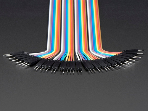Imagen 3 de 4 de Pack 40 Cables Macho Hembra 10cm Dupont Arduino Protoboard