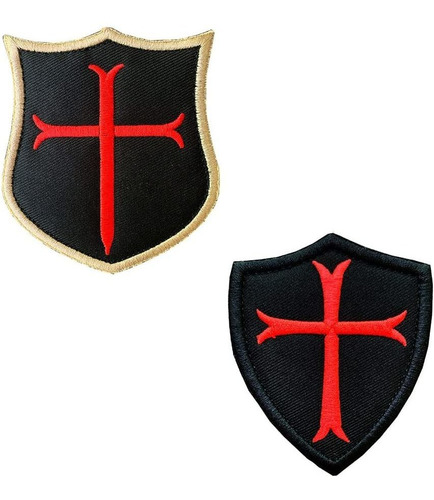 Paquete De 2 Crusader Knights Warrior Bandera Templario...