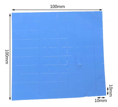 Pad Termico Conductor Calor Disipador 100x100x0.5mm 100pieza