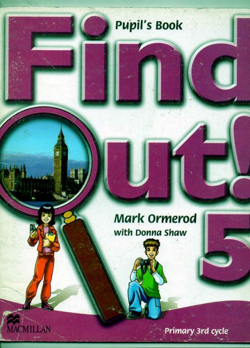 Find Out!! 5 - Pupil's Book  - Mark Ormerod Usado