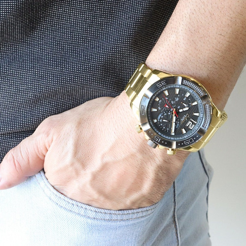 Relógio Condor Masculino Analógico Dourado Ou Prata Original