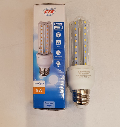 Lâmpada Led Compacta Milho 9w Branco Quente Ctb 3u