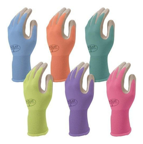 Guantes De Jardinería Showa Atlas 370. Colores Surtido...