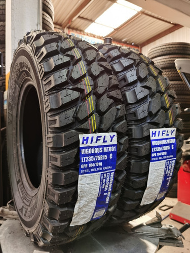 Paquete De 2 Llantas 235/75 R15 Hifly Mt601 104/101q Msi
