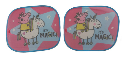 Juego X2 Cortina Lateral Plegable 44 X 38 Peppa Pig 1 