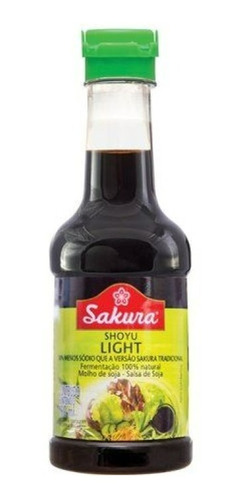 Molho Shoyu Light Menos Sódio Sem Glúten Pet 150ml Sakura