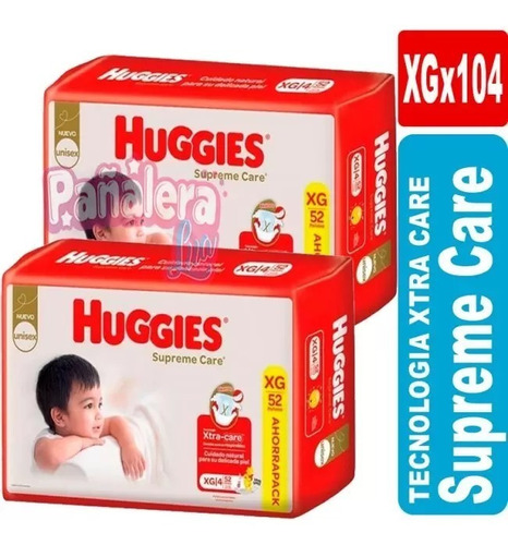 Huggies Supreme Care Pack Ahorro Xg X 104