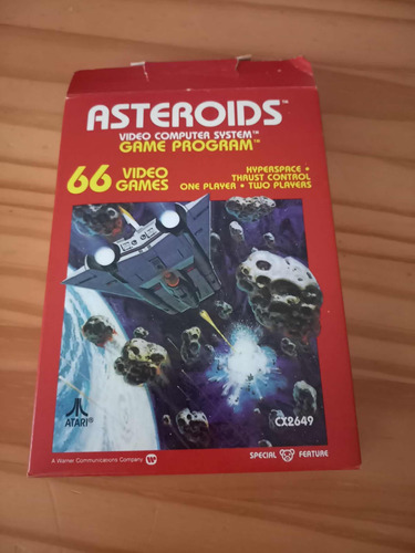 Jogo De Videogame Atari 2600 Asteroids Completo Original